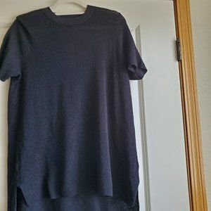 Eileen Fisher Black Knit Linen Tunic